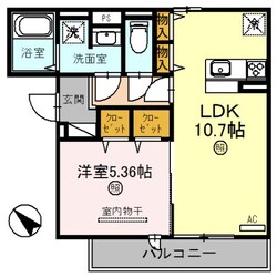 山陽ハイツの物件間取画像